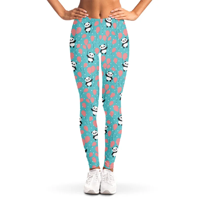 Lowest Prices Cute Panda And Balloon Pattern Print Women's Leggings