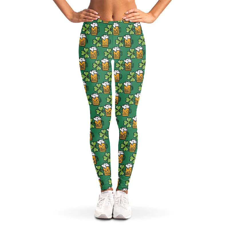 Instant Discount Cute Saint Patrick's Day Pattern Print Women's Leggings