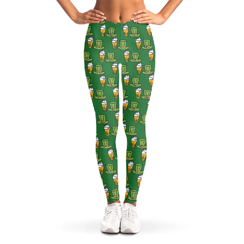 Don't Wait Cute Shamrock Saint Patrick's Day Print Women's Leggings