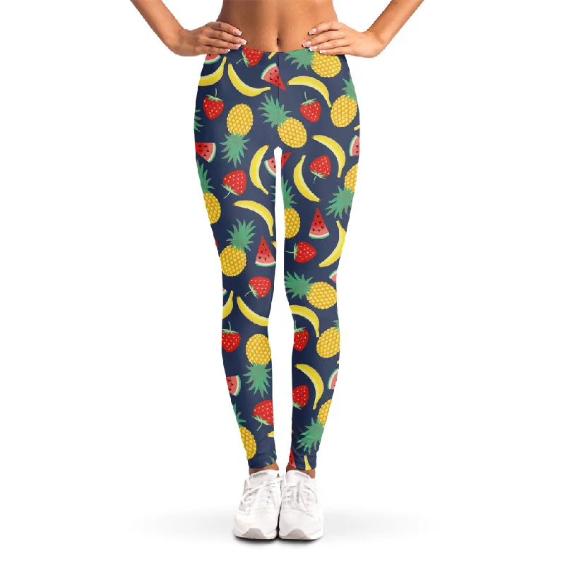 Sneak Peek Sale Cute Tropical Fruits Pattern Print Women's Leggings