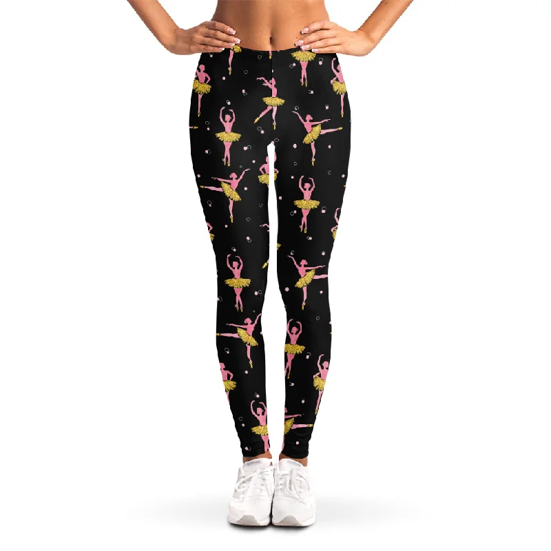 Weekend Special Dancing Ballet Pattern Print Women's Leggings