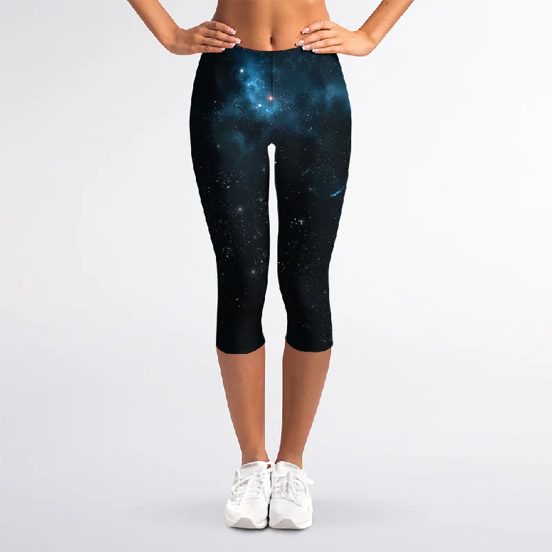 Super Savings Deep Space Print Women's Capri Leggings