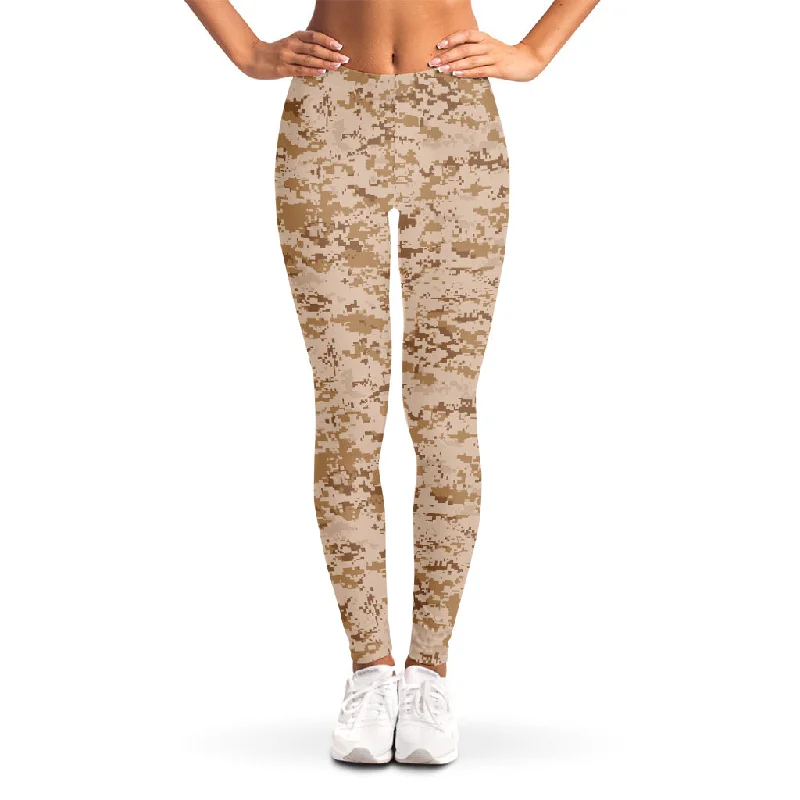 Weekend Flash Sale Desert Digital Camo Pattern Print Women's Leggings