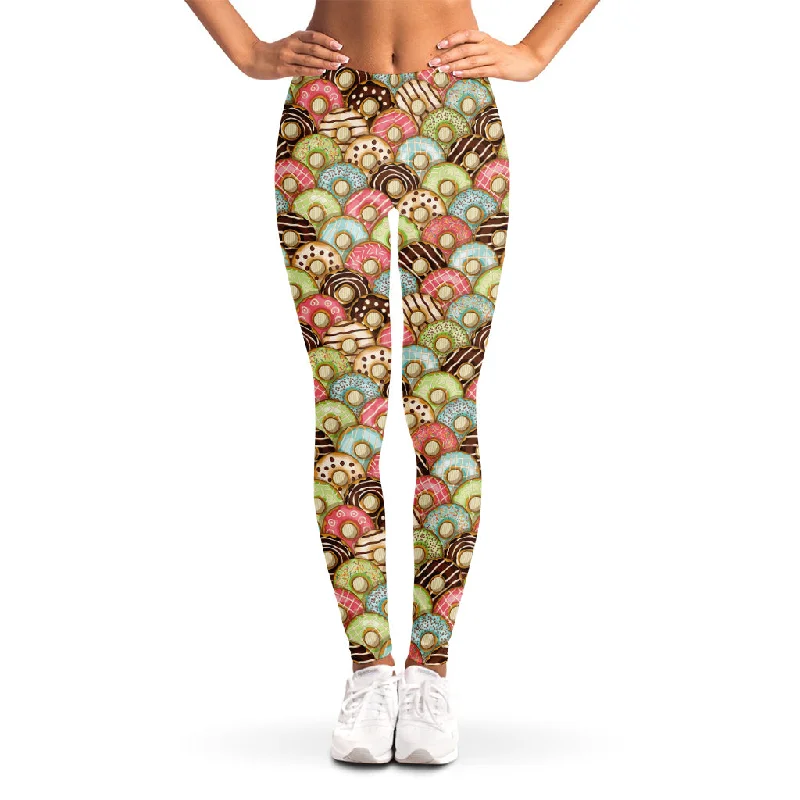 Reduced Prices Donuts Pattern Print Women's Leggings