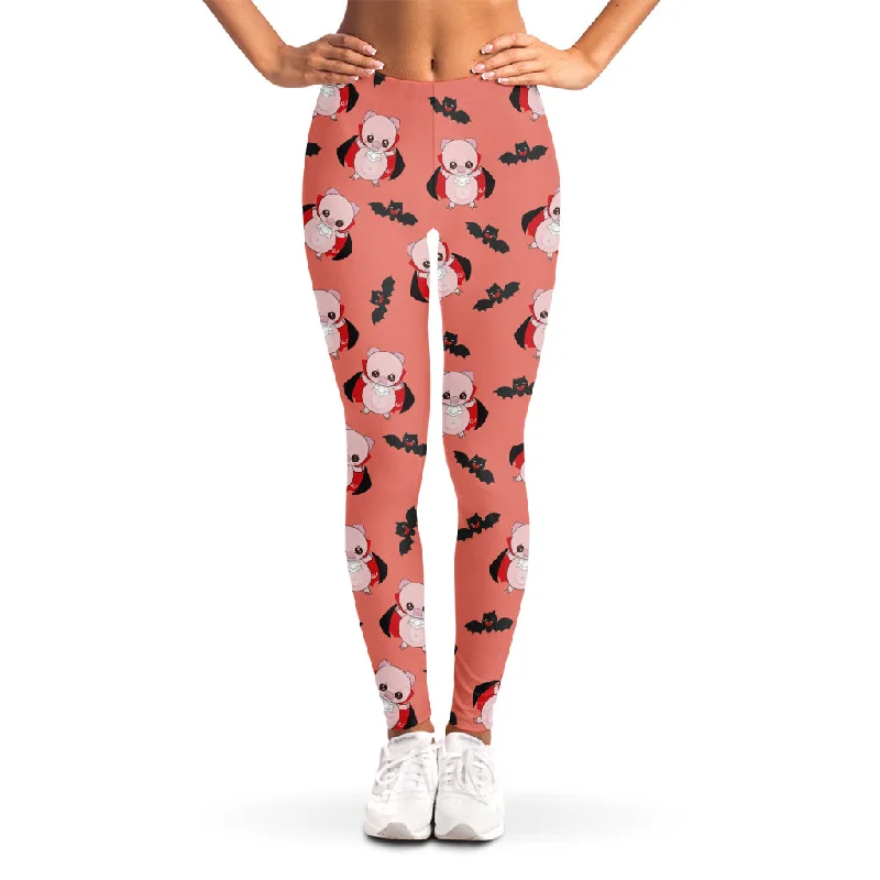 Bargain Prices Dracula Pig Pattern Print Women's Leggings