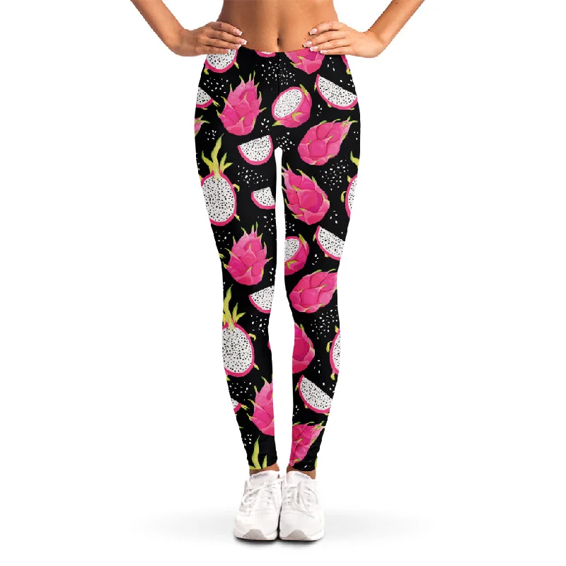 Price Drop Dragon Fruit Pattern Print Women's Leggings