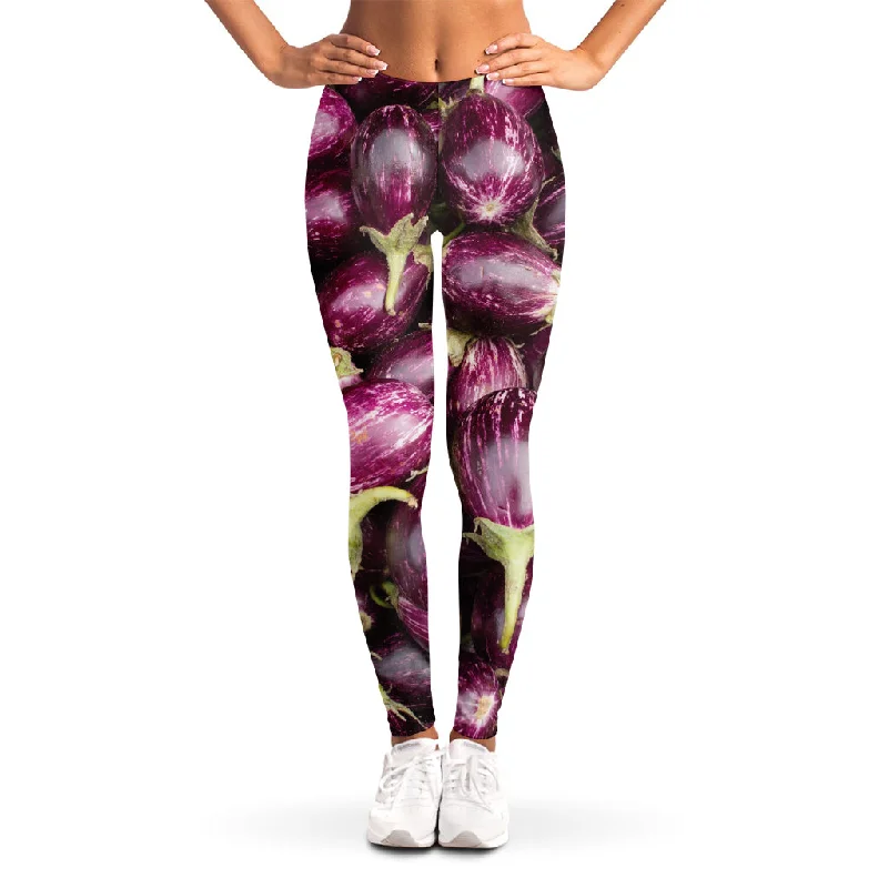 Savings Galore Eggplant Print Women's Leggings