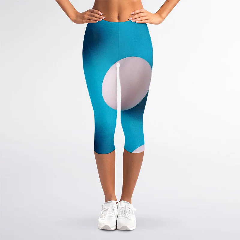 Special Buy Eggs Pattern Print Women's Capri Leggings