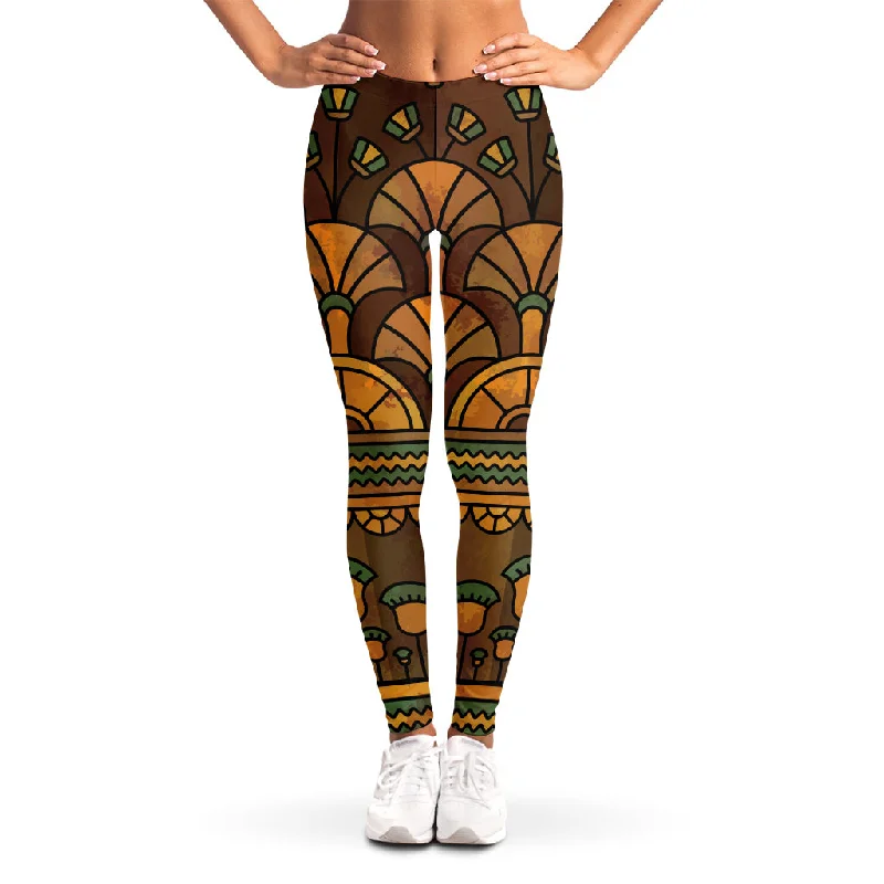 Now or Never Egyptian Ethnic Pattern Print Women's Leggings