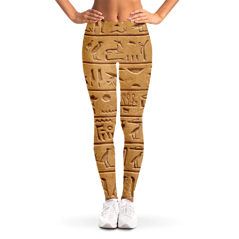 Major Savings Egyptian Hieroglyphs Print Women's Leggings
