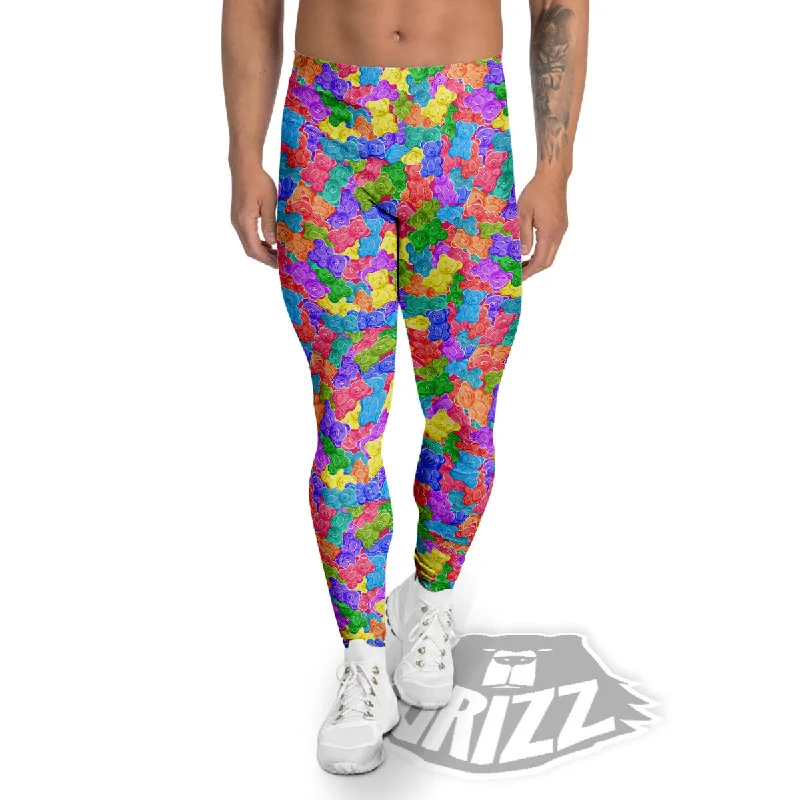 Epic Deals Gummy Bear Colorful Print Men's Leggings
