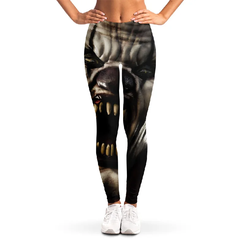 Steals and Deals Halloween Clown Print Women's Leggings