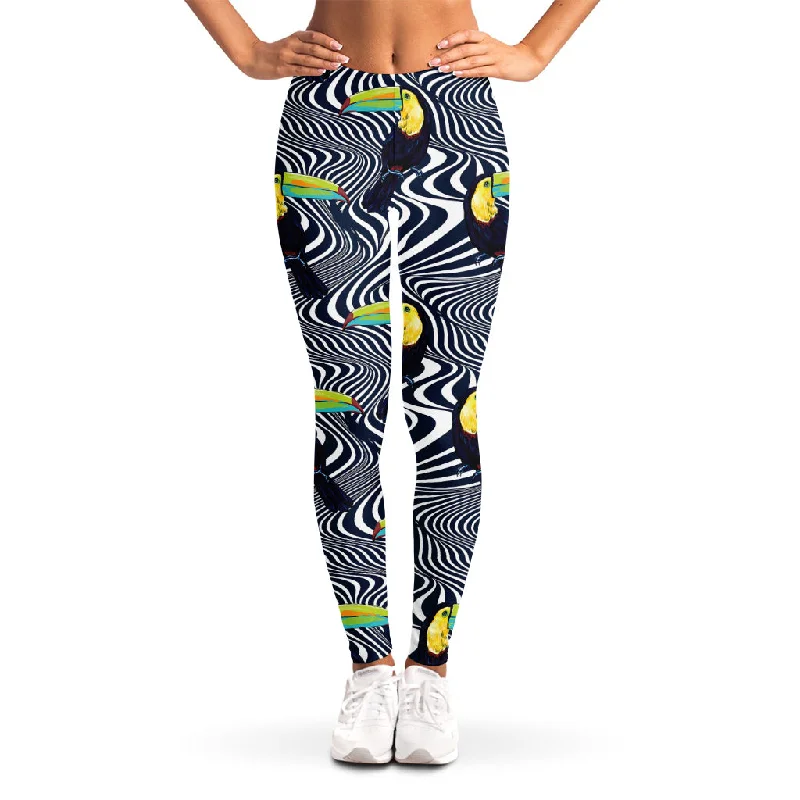Special Discount Illusion Toucan Print Women's Leggings