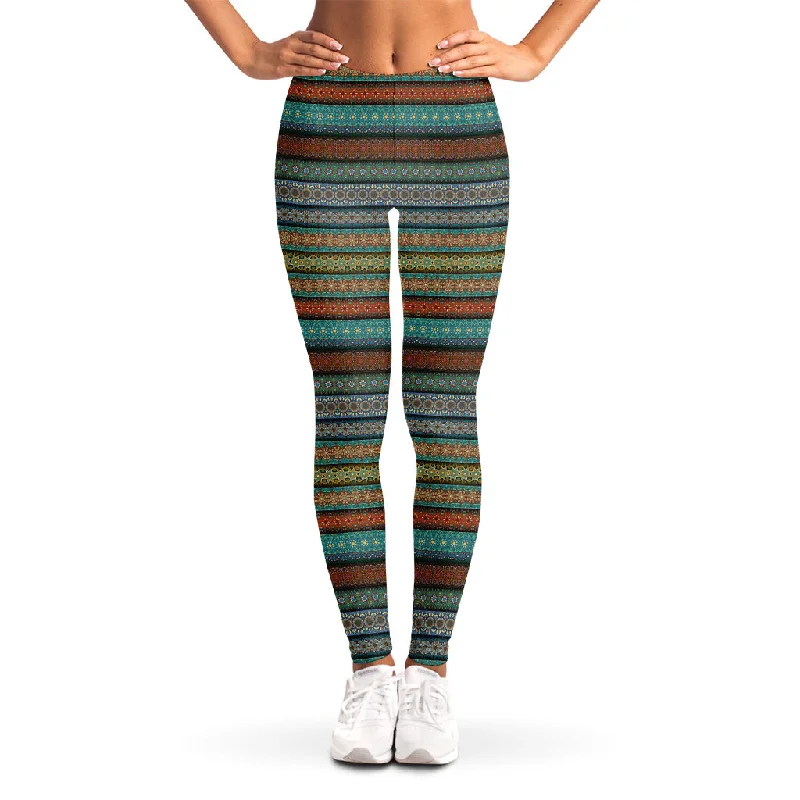 Major Savings Indian Ethnic Pattern Print Women's Leggings