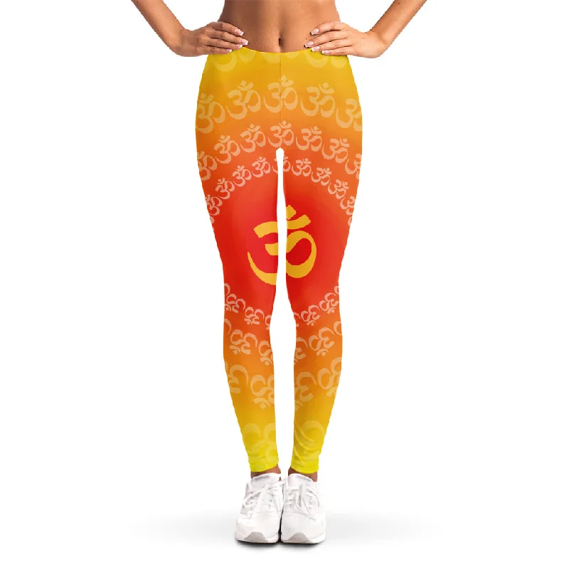 Exclusive Savings Indian Om Sign Print Women's Leggings