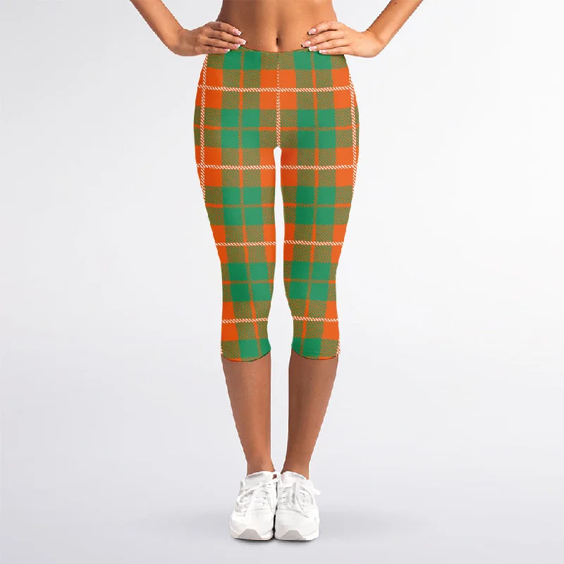 Overstock Irish Saint Patrick's Day Tartan Print Women's Capri Leggings