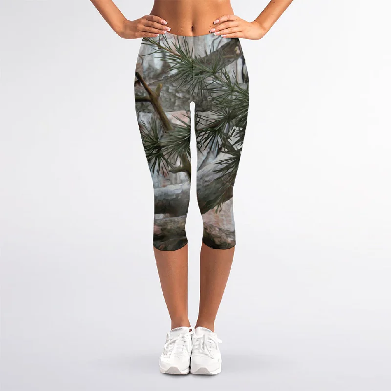 Stock Clearance Jungle Hunting Camouflage Print Women's Capri Leggings