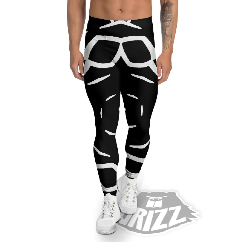 Special Price Kaleidoscope Black Print Men's Leggings