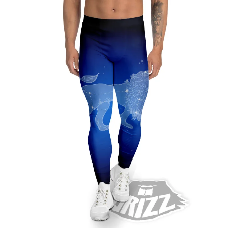 Friends and Family Sale Leo Constellation Print Men's Leggings