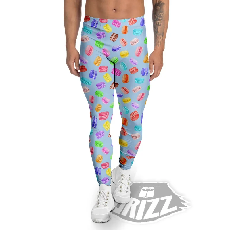 Price Rollback Macarons Colorful Print Pattern Men's Leggings