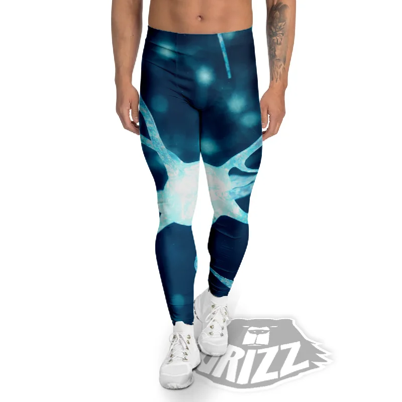 Early Access Neurons Inside The Brain Print Men's Leggings