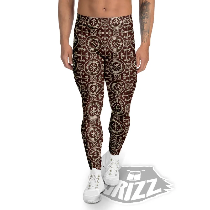Deal Explosion Orthodox Classic Print Pattern Men's Leggings