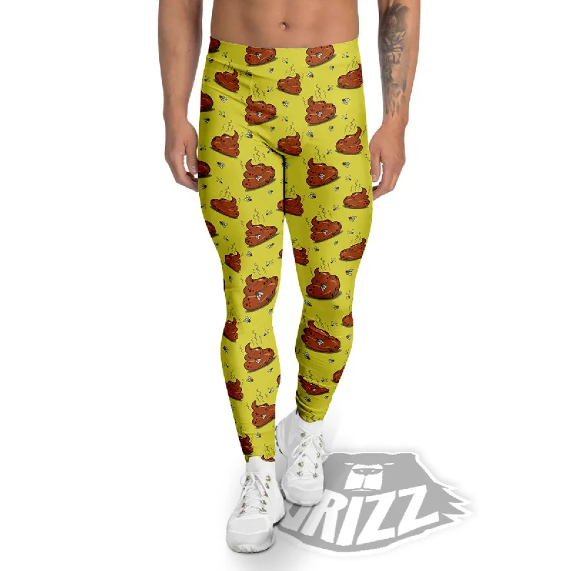 Exclusive Offers Poop Brown Print Pattern Men's Leggings