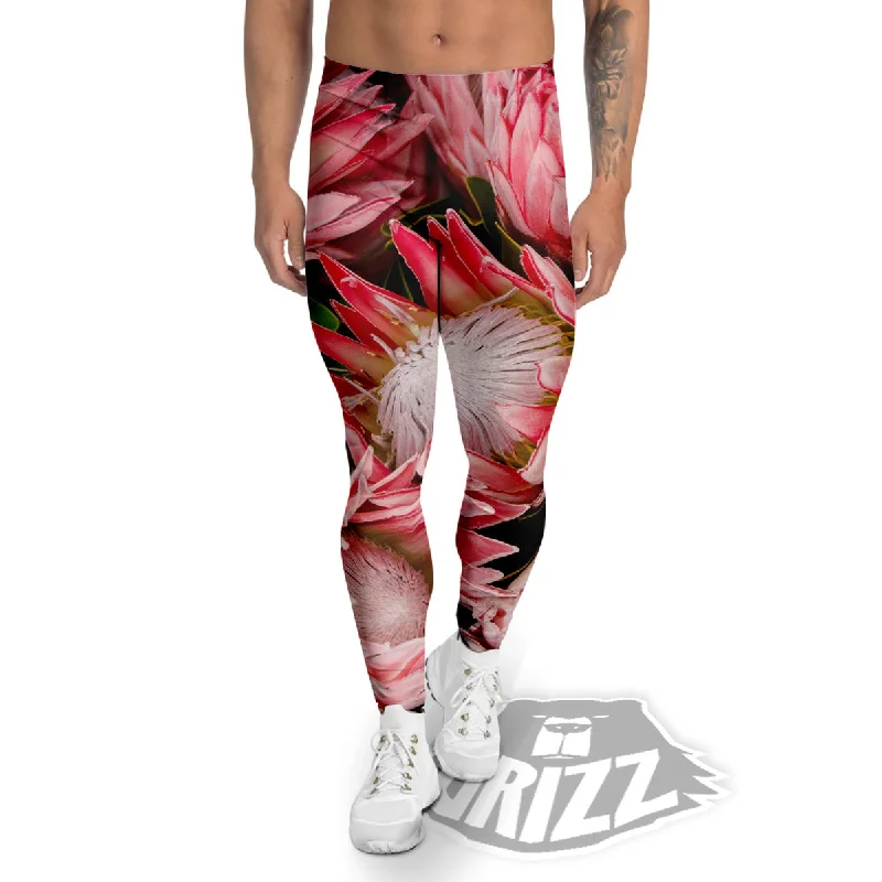 TIME-Limited Offer Proteas Bunches Print Men's Leggings