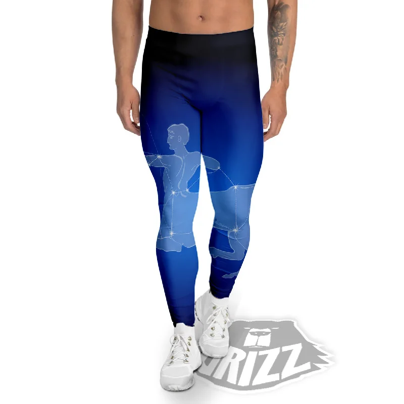 Exclusive Preview Sagittarius Constellation Print Men's Leggings