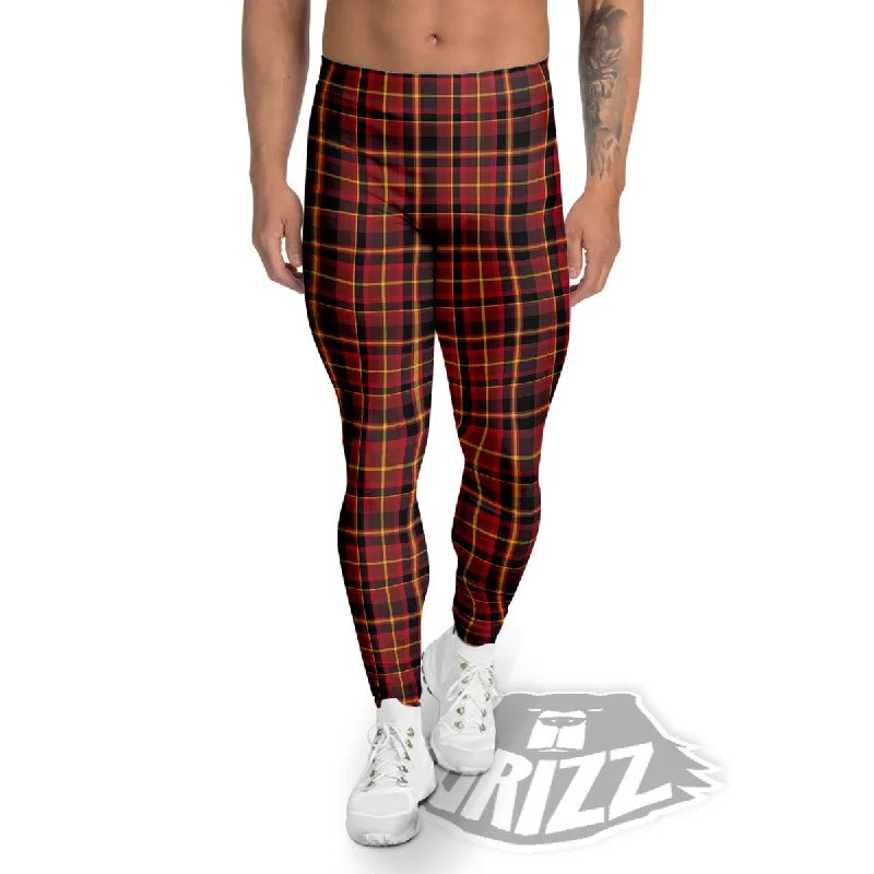 Price Drop Scottish Tartan Clan Wallace Print Men's Leggings