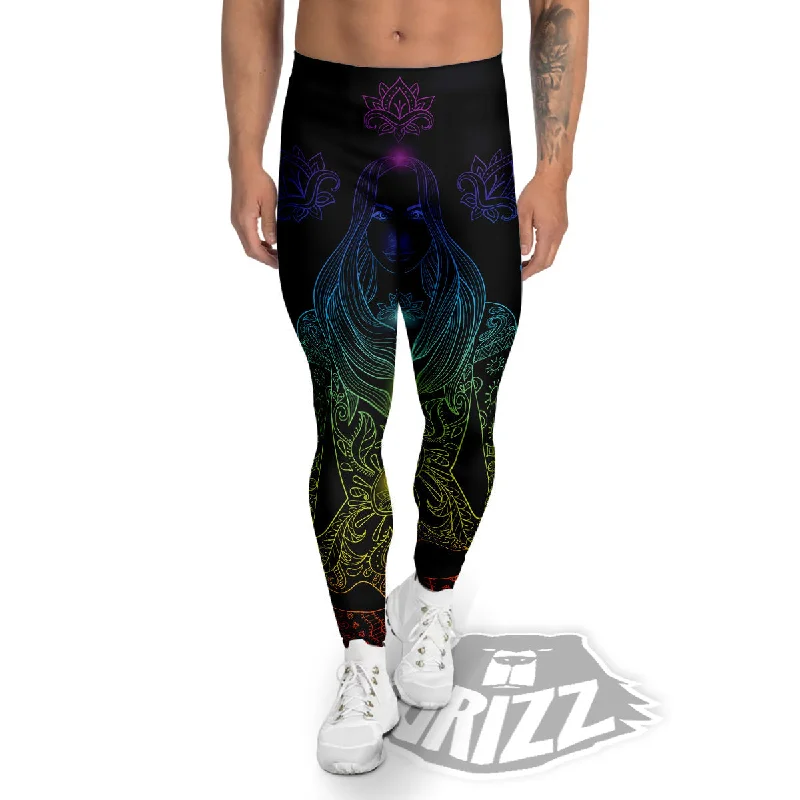 Unbeatable Prices Seven Chakras Bohemian Print Men's Leggings
