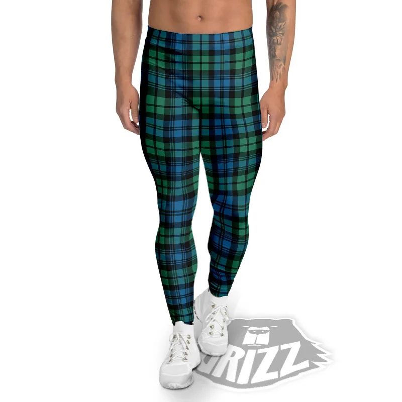 Midnight Sale Tartan Clan Campbell Print Pattern Men's Leggings