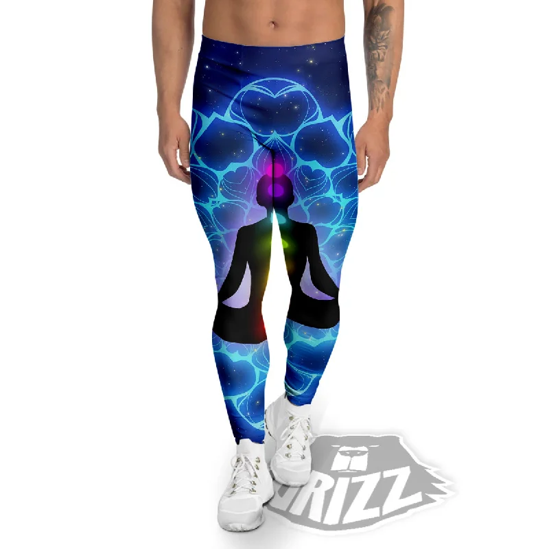 Price Rollback The Universe Chakras Print Men's Leggings