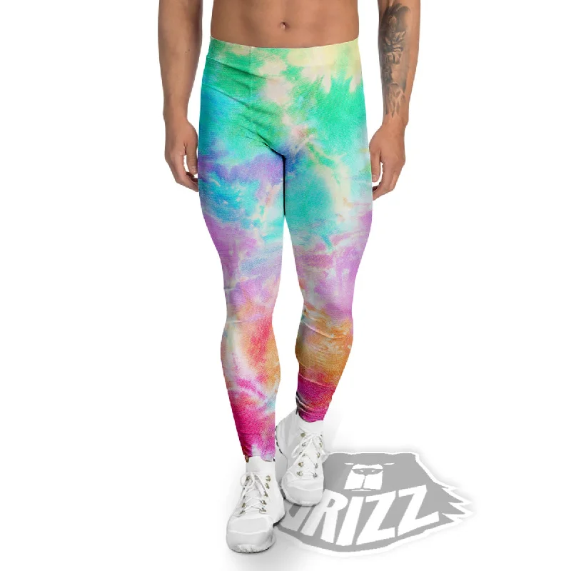 Buy Now Tie Dye Colorful Print Men's Leggings