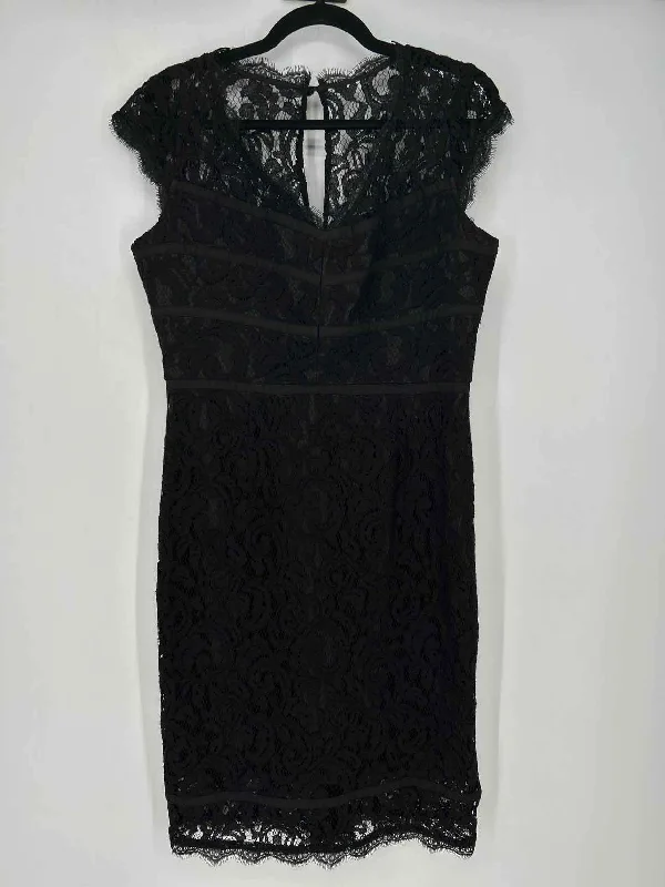 Last Chance Adrianna Papell Size 8 Black Lace Dress