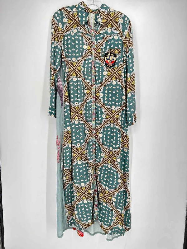 While Supplies Last Aratta Silent Journey Size S Teal Print Maxi