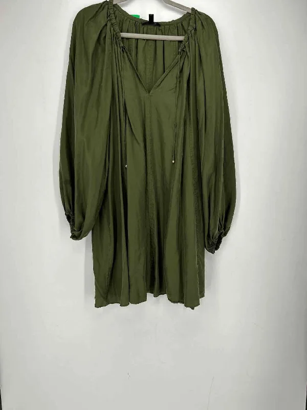 Extra Savings Banana Republic Size XL Olive Silk Dress