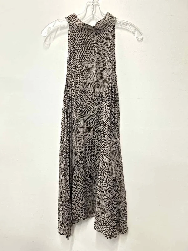 Final Markdown Bella Dahl Size S Taupe Print Dress