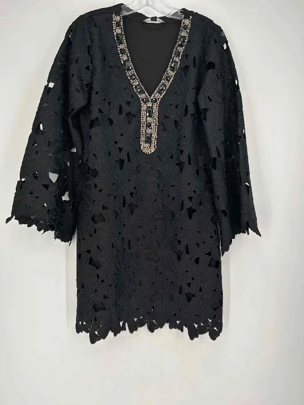Steals and Deals Boston Proper Size S Black Eyelet NWT Dress