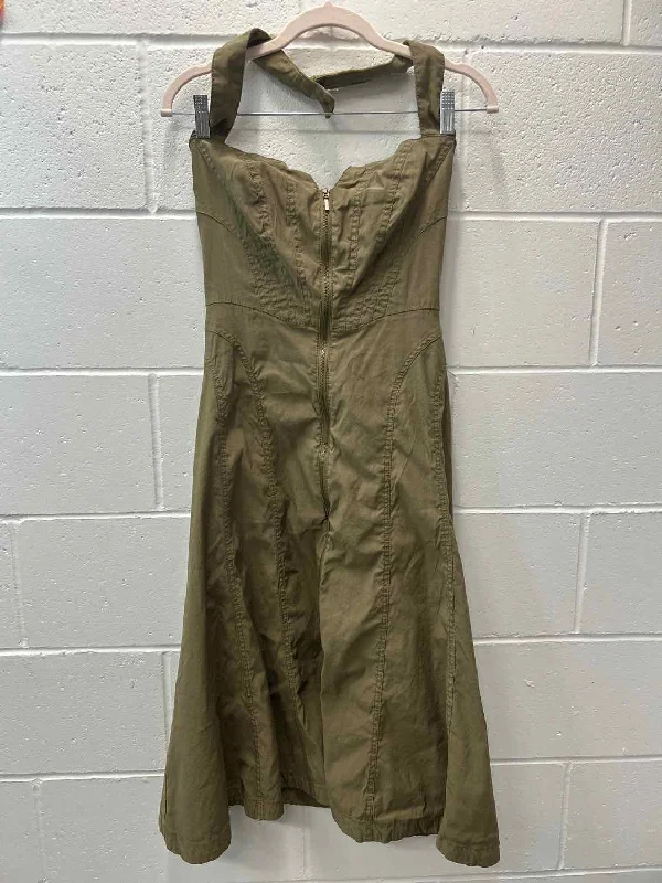 The Best Prices By Anthropologie Size S Olive Halter Dress