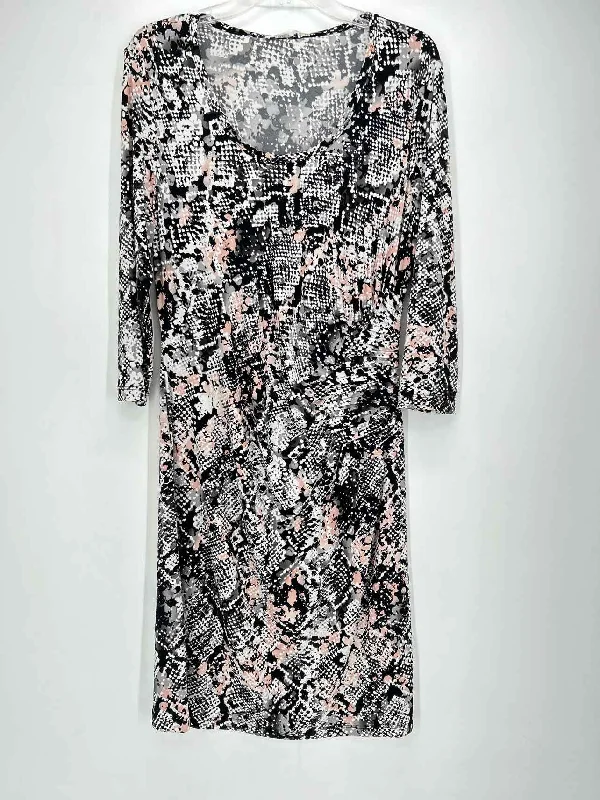 Limited Stock Calvin Klein Size 14 Black Print Dress