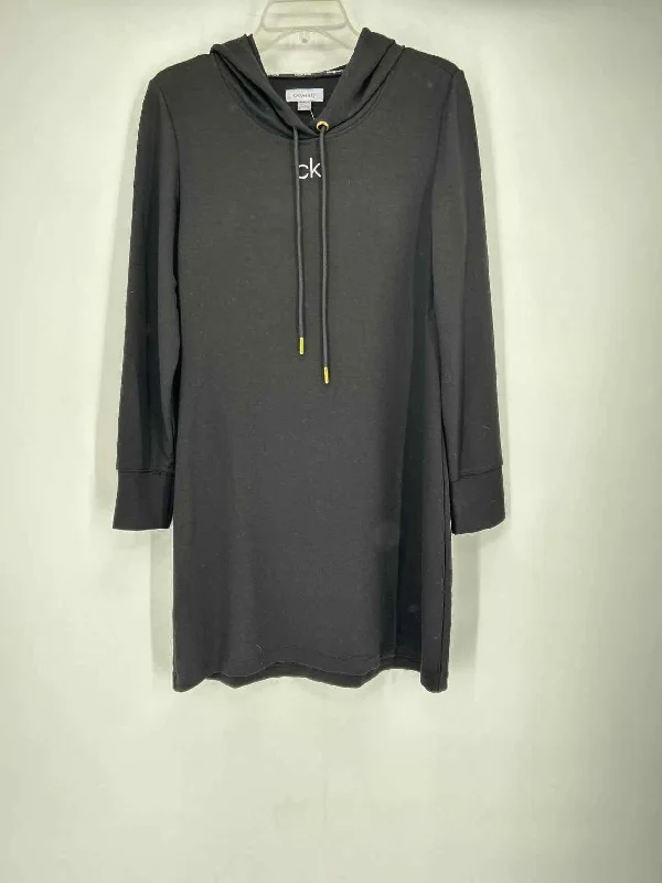 Unmissable Offer Calvin Klein Size M Black Hoodie Dress