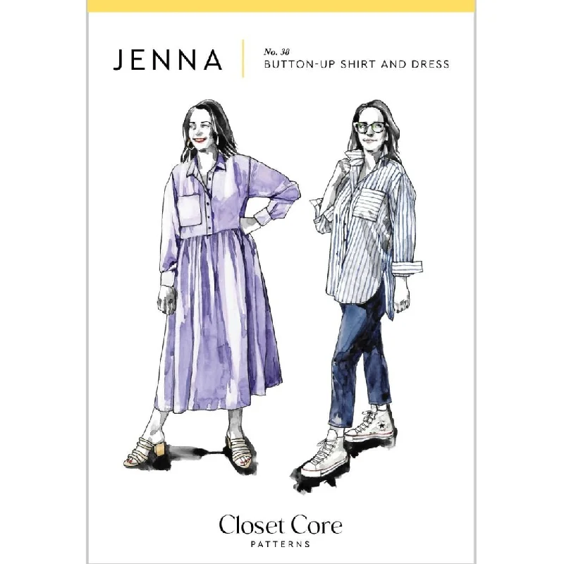 Deal Mania Closet Core Patterns / Jenna Button Up Shirt and Dress