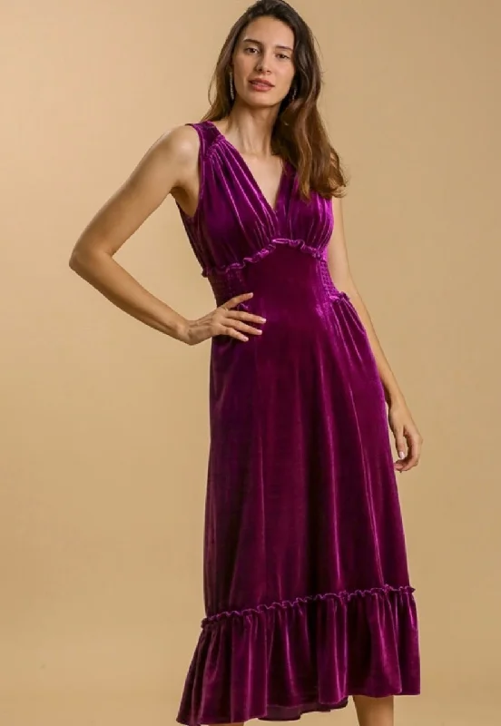 Year-End Sale Dinner Party Velvet Dress