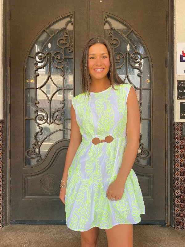 Early Bird Discount Double O Ring Mini Dress