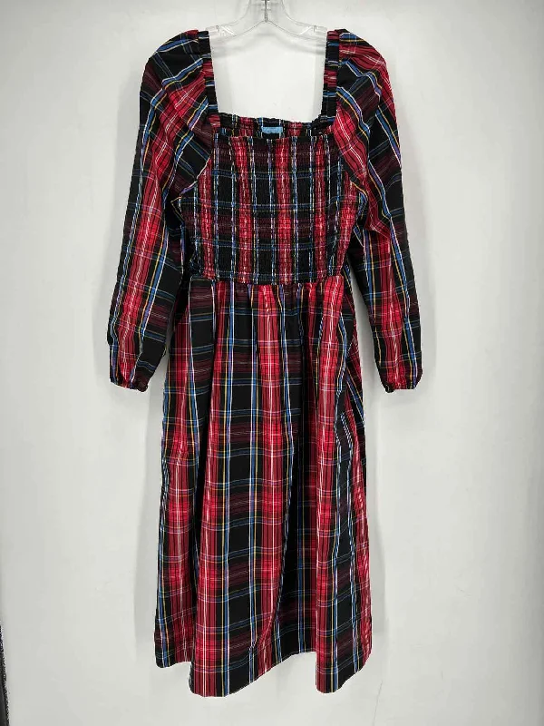 Take Advantage Draper James Size L Christmas Plaid Dress