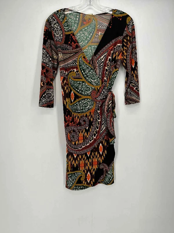 Members Only Emma & Michele Size S Black Paisley Dress