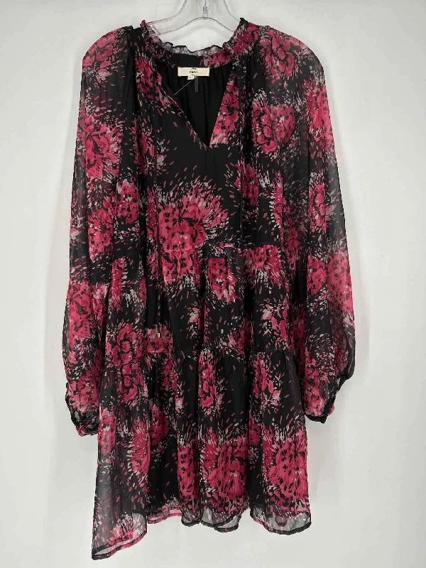 Anniversary Sale Entro Size L Black Floral Dress