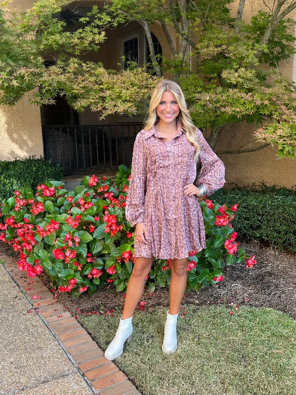 One-DAY Sale Tiger Stripe and Spot Dress
