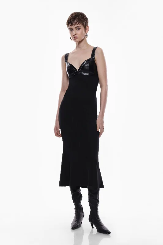Mega Deal Faux Leather Dress